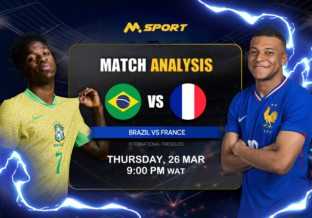 Brazil vs France Prediction, Lineups, Betting Tips & Odds | International Friendly 2025–26