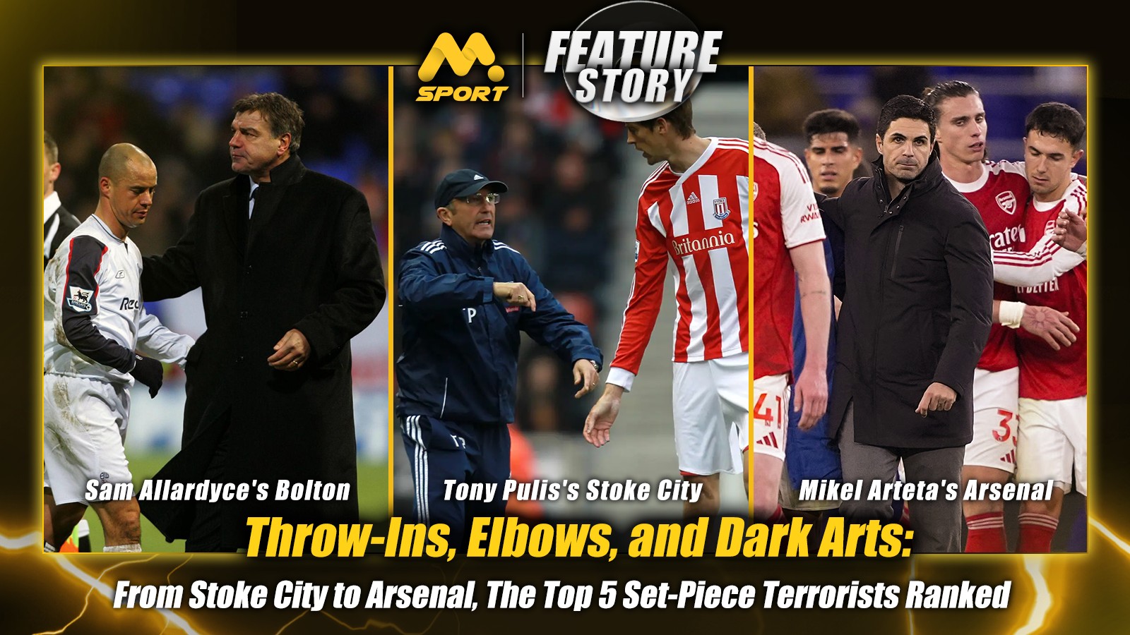 Throw-Ins, Elbows, and Dark Arts: From Stoke City to Arsenal, The Top 5 Set-Piece Terrorists Ranked