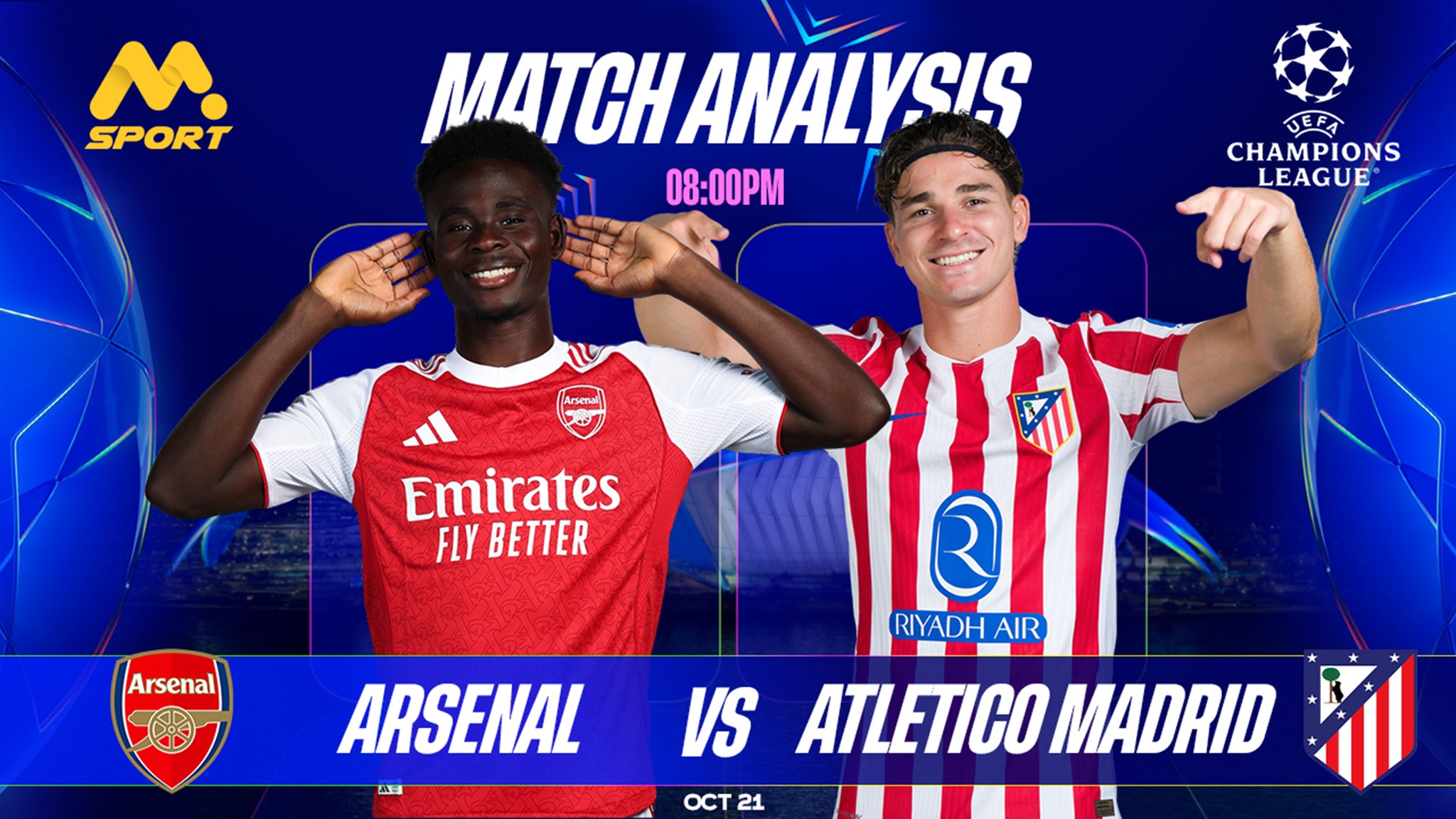 Arsenal vs Atletico Madrid: Saka’s Flair vs Alvarez’s Power— Can the Gunners Hit Their 100th UCL Win
